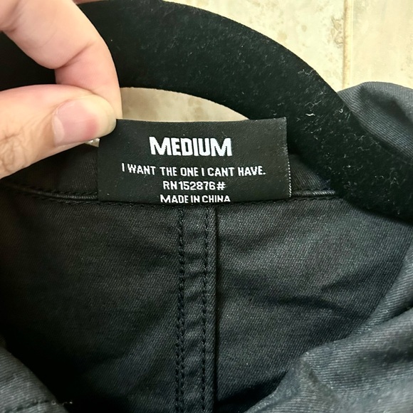 PLEASURES Lightweight Ribcage Jacket (Medium) - Black - Picture 4 of 7